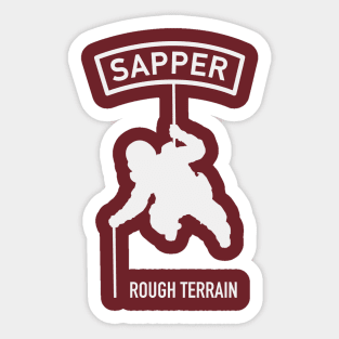 SAPPER Rough Terrain T-shirt Sticker